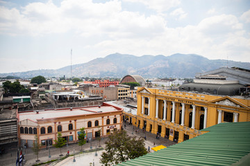 Ciudad de San Salvador - obrazy, fototapety, plakaty