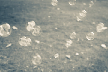 Beautiful blur colorful blue bubble background texture and wallpaper