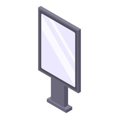 Modern lightbox icon. Isometric of modern lightbox vector icon for web design isolated on white background