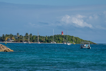 Naklejka premium Ilet du Gosier en Guadeloupe