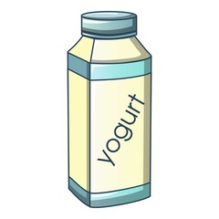Yogurt icon. Cartoon of yogurt vector icon for web design isolated on white background
