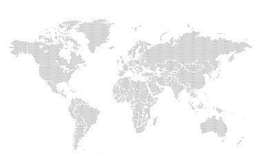 World map dots vector illustration
