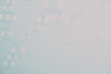 Beautiful blur colorful blue bubble background texture and wallpaper