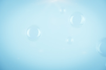 Beautiful blur colorful blue bubble background texture and wallpaper