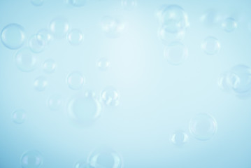 Beautiful blur colorful blue bubble background texture and wallpaper