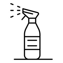 Clean spray icon. Outline clean spray vector icon for web design isolated on white background