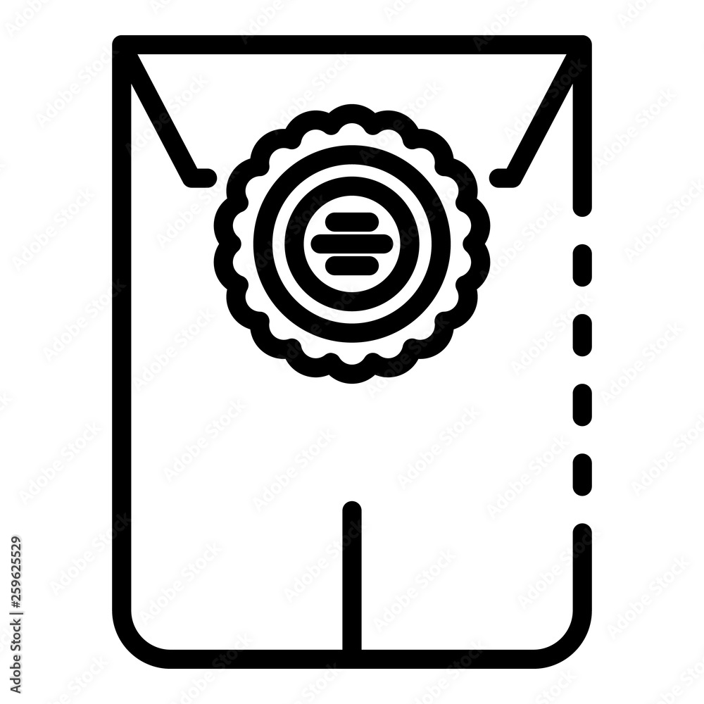 Poster post envelope icon. outline post envelope vector icon for web design isolated on white background