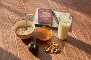 Desayuno para planificar un viaje