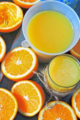 Keto drinks. Healthy orange fresh. Breakfast drink. Keto breakfast.
