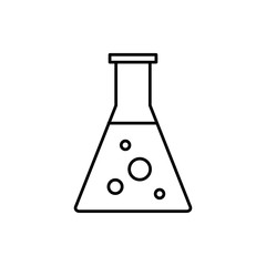 vector outline icon of test tube