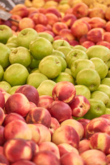 Apple and peaches