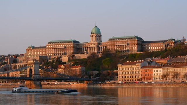 Buda Castle and the Chain Bridge, Budapest, Hungary
