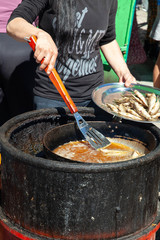 chef preparing food in kitchen