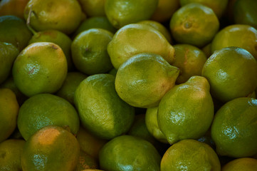 fresh limes and lemons