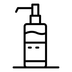 Creme coffee dispenser icon. Outline creme coffee dispenser vector icon for web design isolated on white background