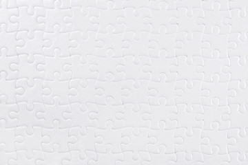 White blank puzzle texture and background