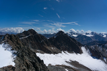 Hight mountain landscape in Tyrol Alps
