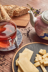 cup of tea and bread