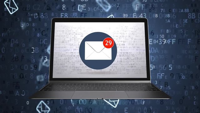 They sent a lot of emails to the mailbox. Spam concept. Green screen 72