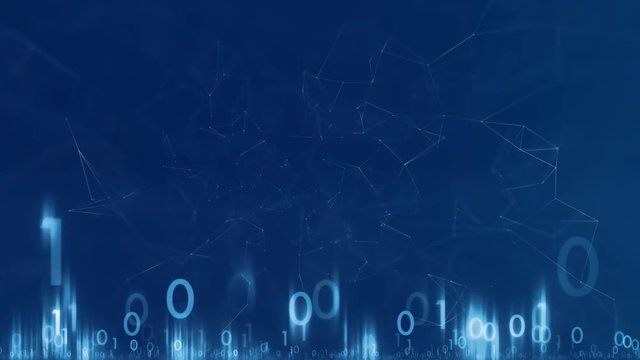 Computer network cyberspace background.