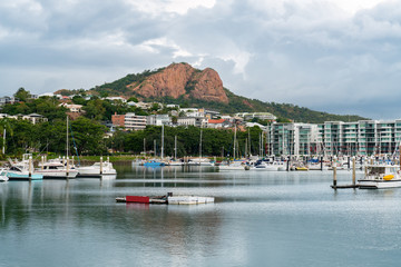 Townsville Marina with Castle Hill in the background