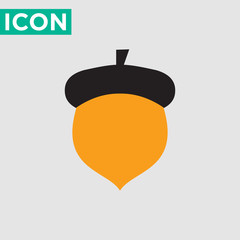 Fototapeta premium acorn icon vector