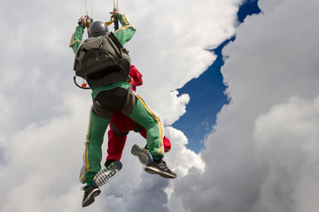 Skydiving photo. Tandem.