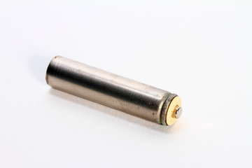 Single battery cell isolated on a white background