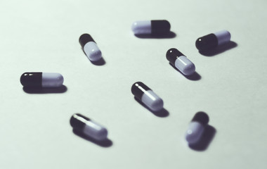 pills isolated on white background