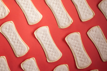 Feminine Hygiene or Pads or napkins for women. Menstrual concept.