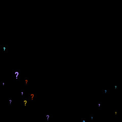 Question marks Quiz, doubt poll query public poll.