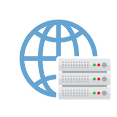 Cloud Server Vector Icon
