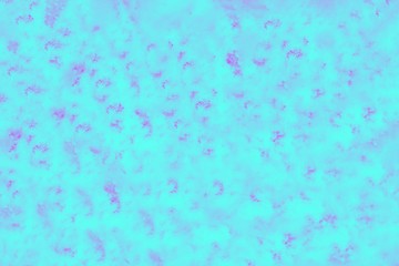 Abstract turquoise blue gradient with purple spots background. Patchy texture
