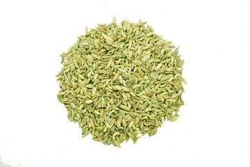 Saunf isolated on white background, Top view