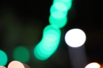 lights on black background