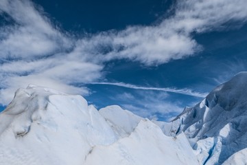 mountains and blue sky