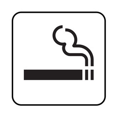 Smoking area sign 