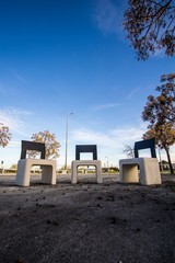 Benches at the park