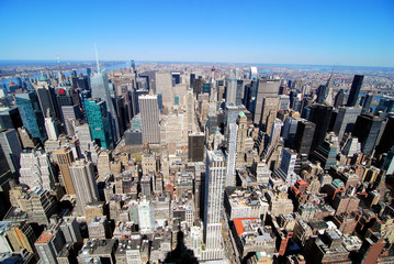 The Manhattan skyline