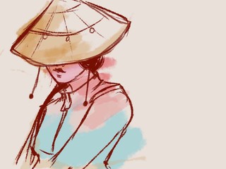 Asian Hat Girl