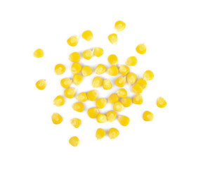 Corn on a white background