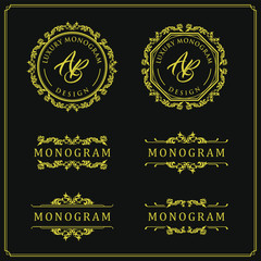 Luxury design set for wedding and decoration