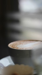 cup of coffee on table