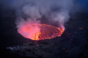 Nyirangongo volcano in Congo