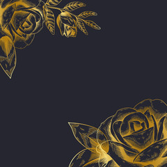 Vintage floral background