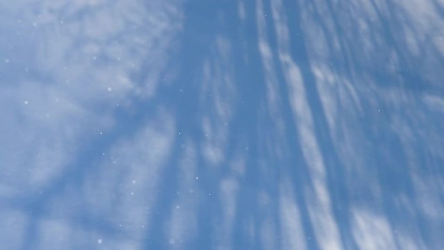 雪原とダイアモンドダスト