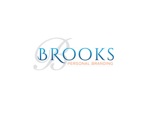 brooks classic wordmark logotype for personal wedding branding