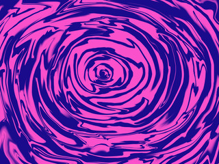 Creative neon or holographic circle background. Trendy colors. Liquid paint effect. Copy space for your text.