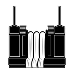 Hydroelectric power station icon. Vector illustration design