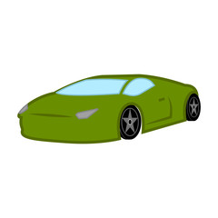 Fototapeta na wymiar Isolated racing car image. Vector illustration design